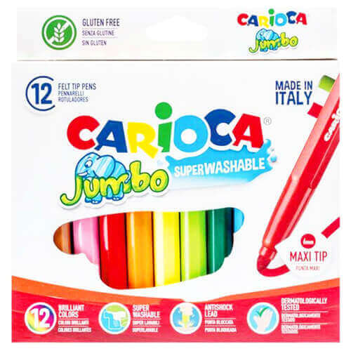 CARIOCA ΜΑΡΚΑΔΟΡΟΙ (12τεμ.) - (JUMBO) (23052)