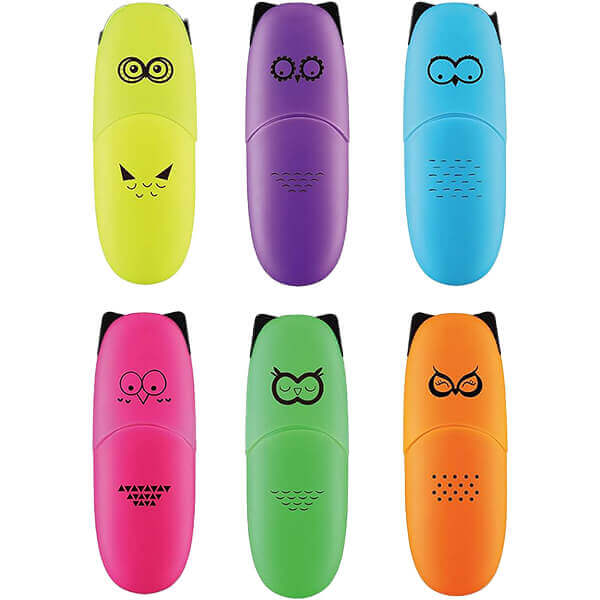 ENLEGEND ΜΙΝΙ HIGHLIGHTERS ANIMAL (6τεμ.) - (NEON) (ENL-6008-6PVC)