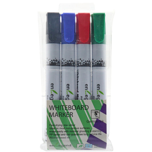 ENLEGEND ΜΑΡΚΑΔΟΡΟΙ ΑΣΠΡΟΠΙΝΑΚΑ (4τεμ.) - (ΜΠΛΕ,ΜΑΥΡΟ,ΚΟΚΚΙΝΟ,ΠΡΑΣΙΝΟ)