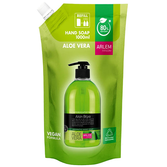 FARCOM ARLEM ΚΡΕΜΟΣΑΠΟΥΝΟ 1lit - (DOYPACK) (ALOE VERA)
