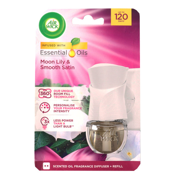 AIR WICK ΣΥΣΚΕΥΗ + ΑΝΤ/ΚΟ 19ml - (SMOOTH SATIN & MOON LILY)