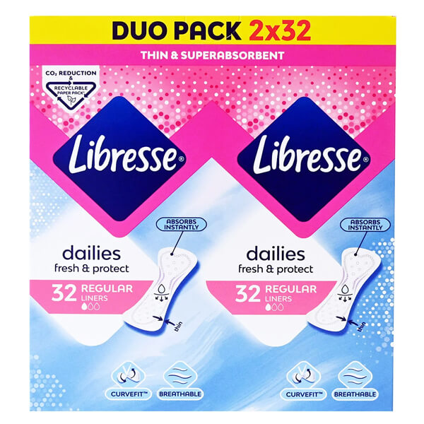LIBRESSE ΣΕΡΒΙΕΤΑΚΙΑ NORMAL 64τεμ. - (DUO PACK) (2x32τεμ.)