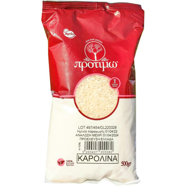 ΠΡΟΤΙΜΩ 500gr. - (ΡΥΖΙ ΚΑΡΟΛΙΝΑ)