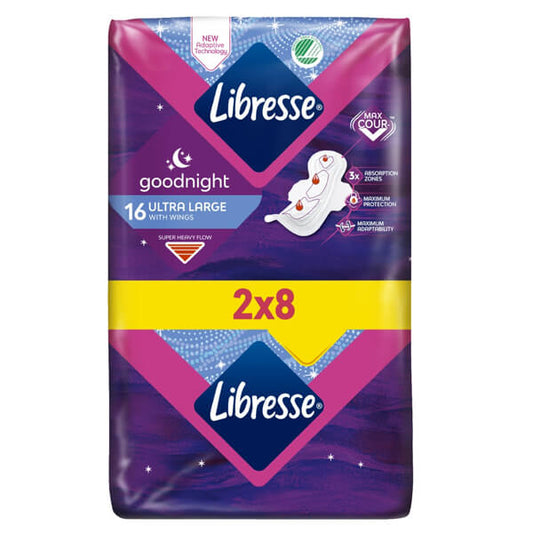 LIBRESSE ULTRA LARGE 16τεμ. - (NIGHT) (DUO PACK) (2x8τεμ.)