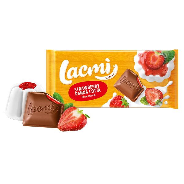ROSHEN LACMI ΣΟΚΟΛΑΤΑ 90gr. - (ΦΡΑΟΥΛΑ PANNA COTTA)