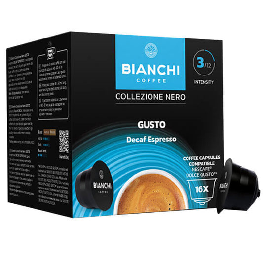 BIANCHI DOLCE GUSTO ESPRESSO CAPS (16τεμ.x7gr.) - (DECAF)