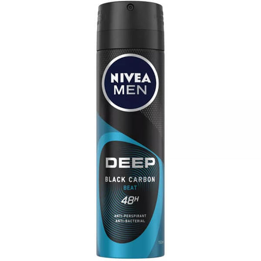 NIVEA DEO MEN 150ml - (DEEP) (BLACK CARBON) (BEAT)