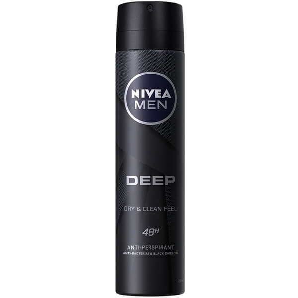NIVEA DEO MEN 150ml - (DEEP) (BLACK CARBON) (DRY & CLEAN)