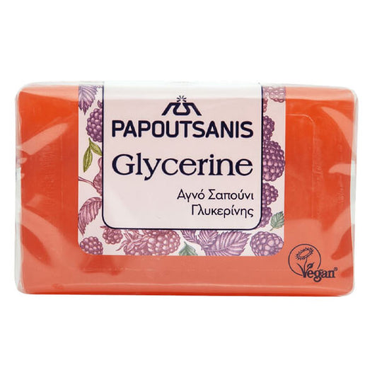 PAPOUTSANIS ΣΑΠΟΥΝΙ 125gr. ΓΛΥΚΕΡΙΝΗΣ - (ΚΟΚΚΙΝΟ)
