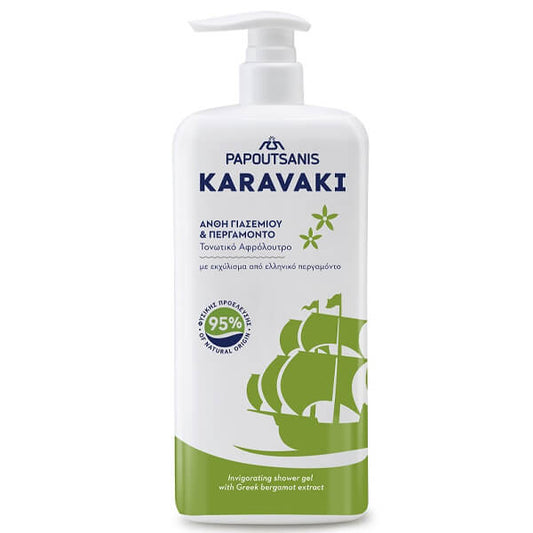 PAPOUTSANIS KARAVAKI ΑΦΡΟΛΟΥΤΡΟ 750ml - (ΓΙΑΣΕΜΙ & ΠΕΡΓΑΜΟΝΤΟ) (ΑΝΤΛΙΑ)