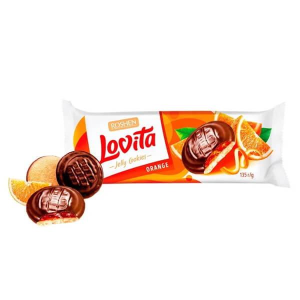 ROSHEN LOVITA JELLY COOKIES 135gr - (ΠΟΡΤΟΚΑΛΙ)