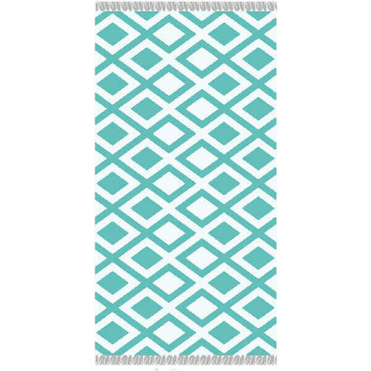 ΠΕΤΣΕΤΑ ΘΑΛΑΣΣΗΣ ΜΕ ΚΡΟΣΙΑ 90x170cm - (ΓΕΩΜΕΤΡΙΚΑ ΣΧΕΔΙΑ) (TOW-23307)