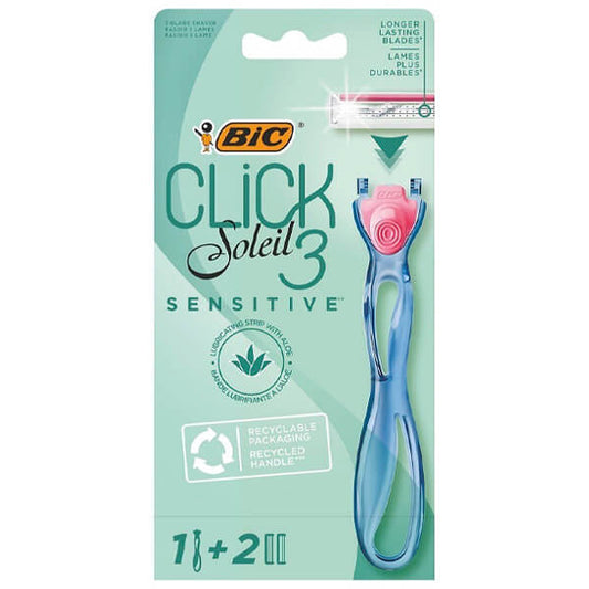 BIC ΞΥΡΑΦΑΚΙΑ CLICK SOLEIL 3 - (SENSITIVE) (2 ΑΝΤΑΛΛΑΚΤΙΚΑ)
