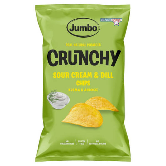 JUMBO CRUNCHY CHIPS 90gr. - (ΚΡΕΜΑ ΚΑΙ ΑΝΙΘΟΣ) (χωρίς γλουτένη) (84609)