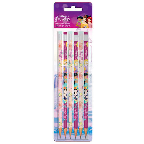 ΜΟΛΥΒΙ ΜΕ ΓΟΜΑ (6ΤΕΜ.) - (BLISTER PRINCESS) (563837)