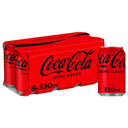 COCA COLA ZERO 330ml (8τεμ.)