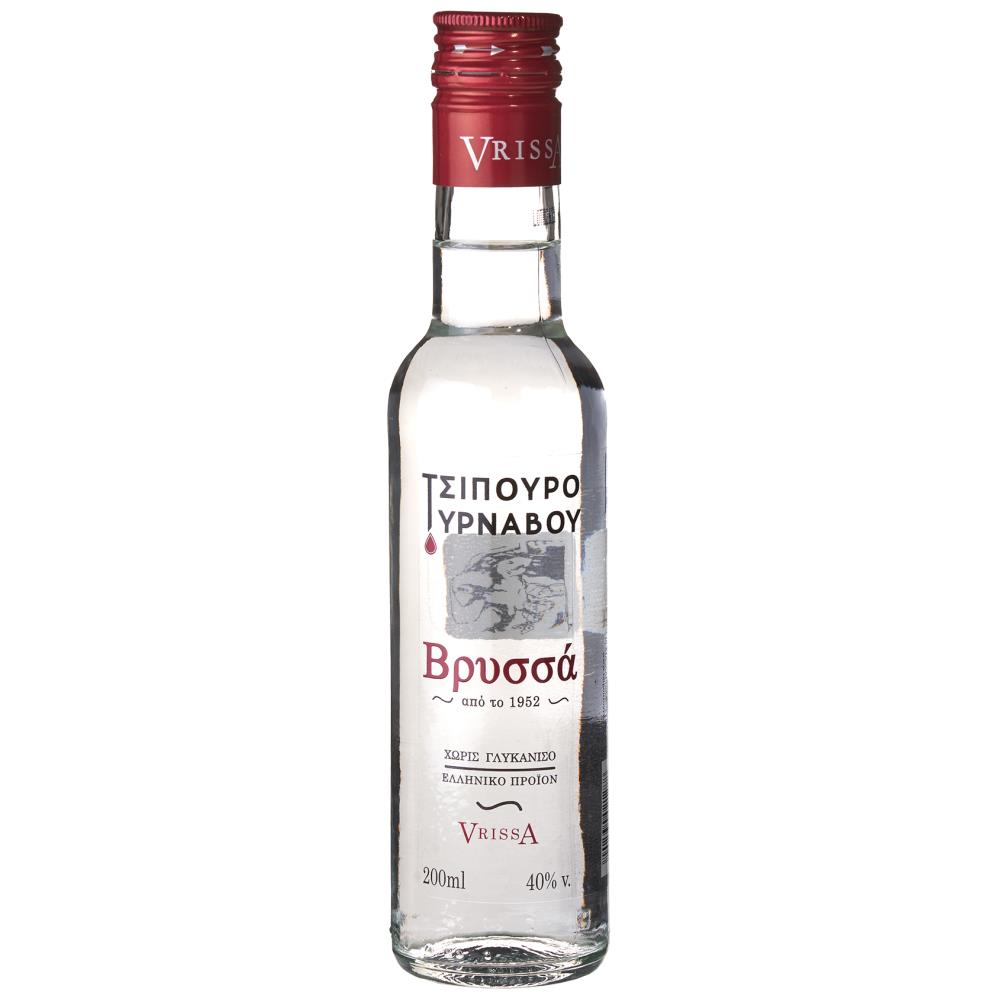 Τυρνάβου Βρυσσά Τσίπουρο Χωρίς Γλυκάνισο 200ml