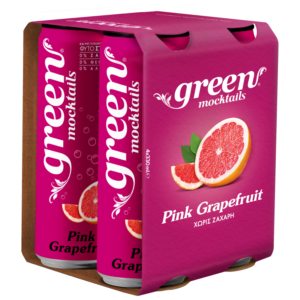 Green Mocktail Pink Grapefruit 4x330ml