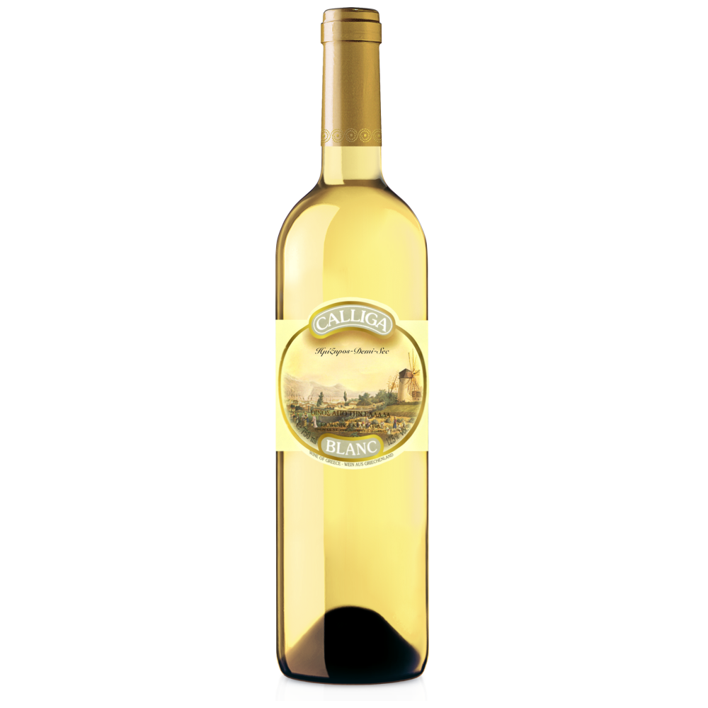 Calliga Blanc Λευκός Ημίξηρος Οίνος Demi Sec 750ml