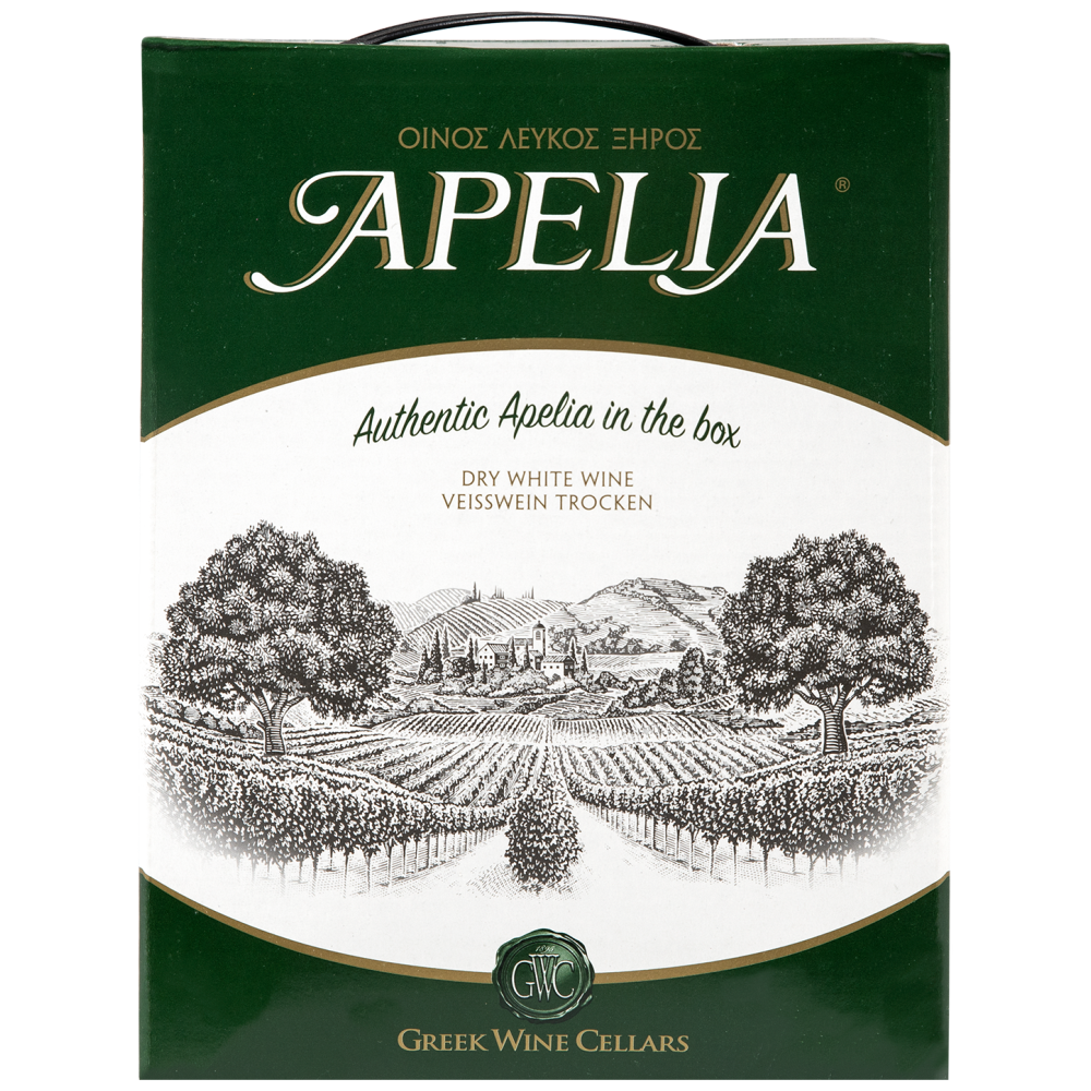Apelia Λευκός Οίνος Σε Ασκό 3 lt