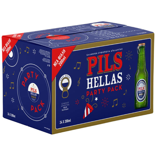 Pils Hellas Μπύρα Φιάλη 200ml 24τεμ