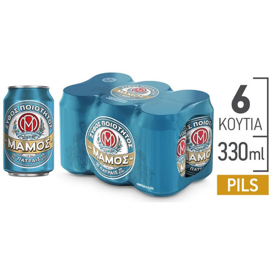 Μάμος Μπύρα Pilsner Κουτί 6x330ml 
