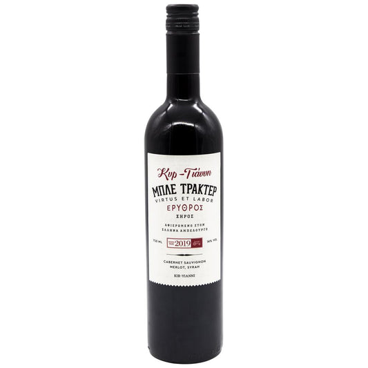 Μπλε Τρακτέρ Κυρ Γιάννη Ερυθρός Οίνος 750ml