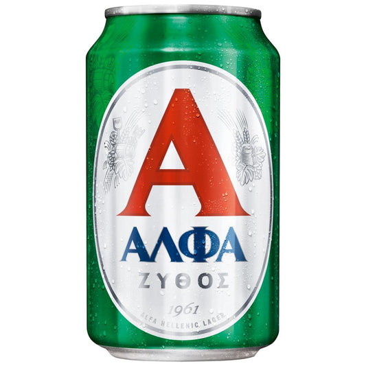 Άλφα Μπύρα Lager Κουτί 330ml