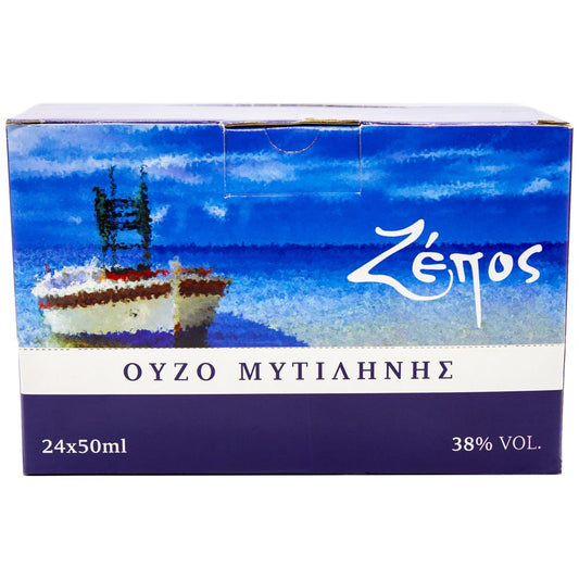 Ζέππος Ούζο Μυτιλήνης 38% 24x50ml