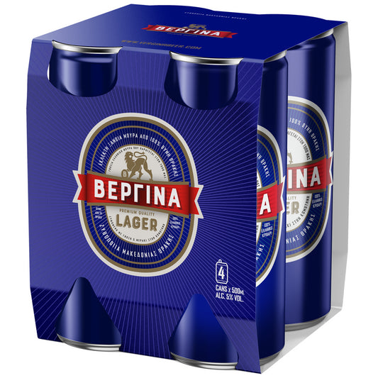 Βεργίνα Μπίρα Κουτί 4x500ml